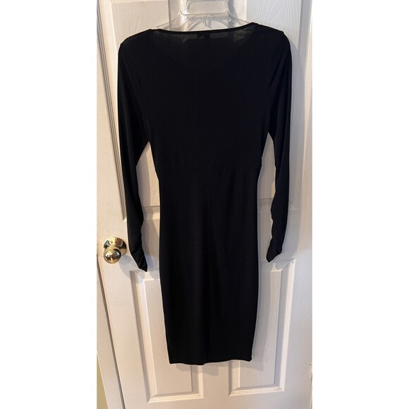 ASOS Dress Womens sz 8 Cut Out Middle Bodycon Ruched Sexy Whimsigoth Stretch Y2k - Picture 7 of 8